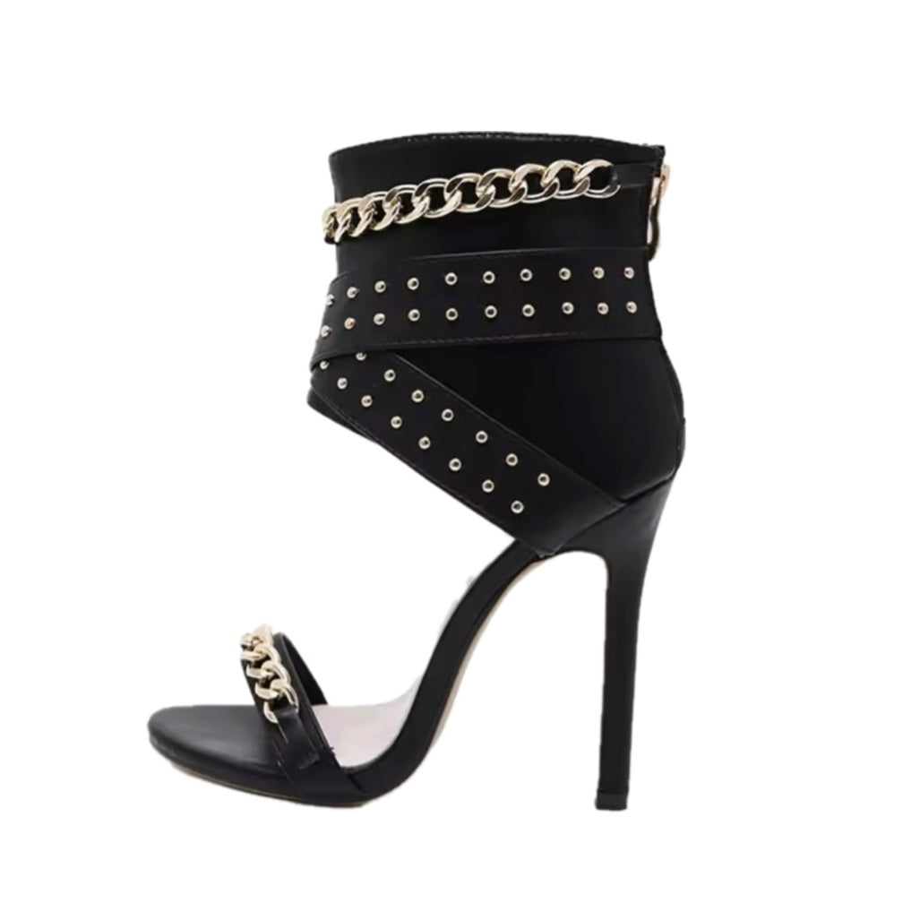 Chain Stiletto Sandals