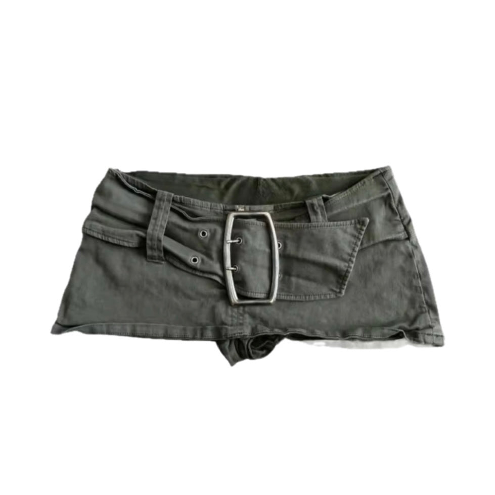 Lime Low Rise Skirt