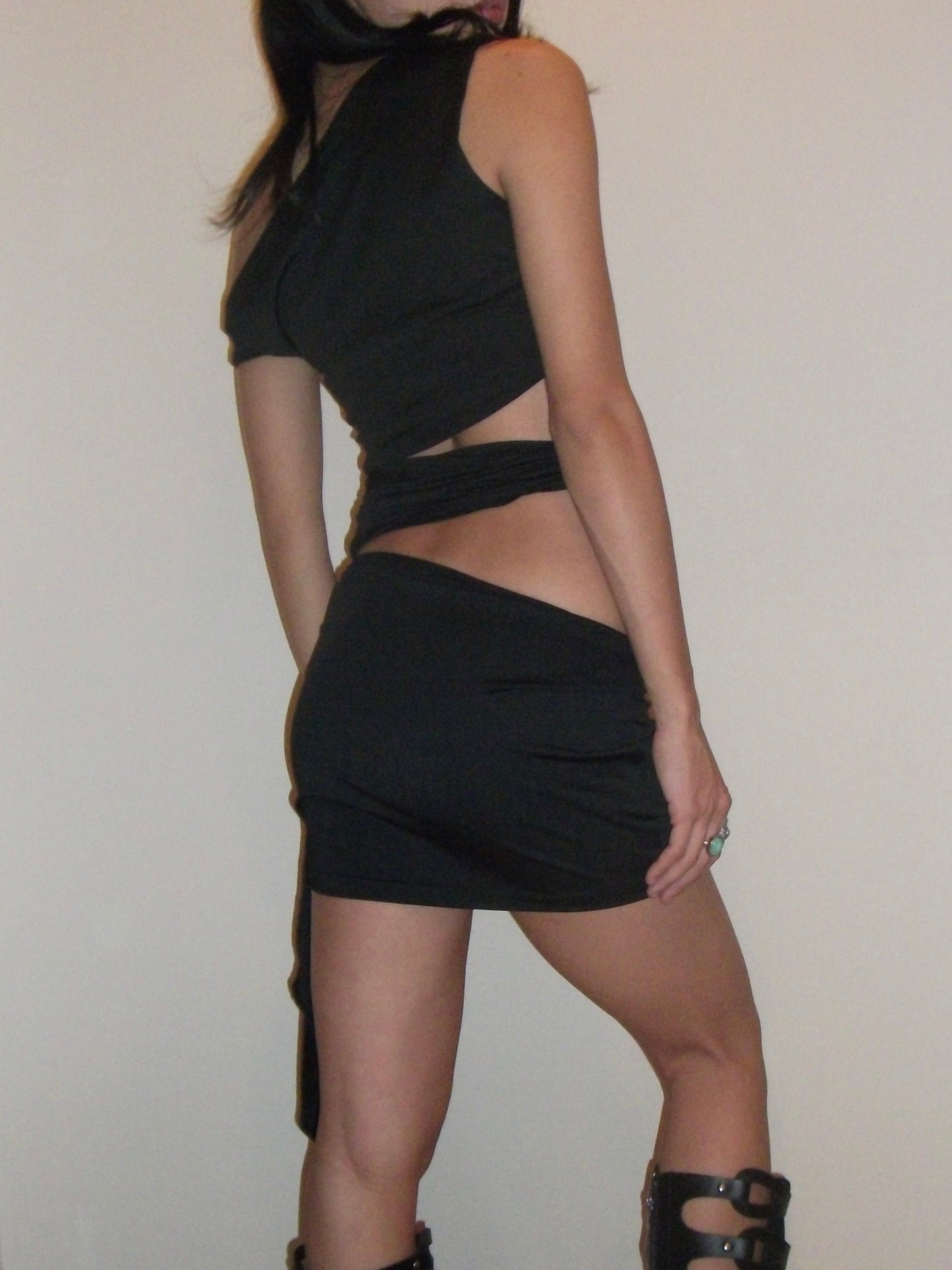 Asym Cutout Mini Dress