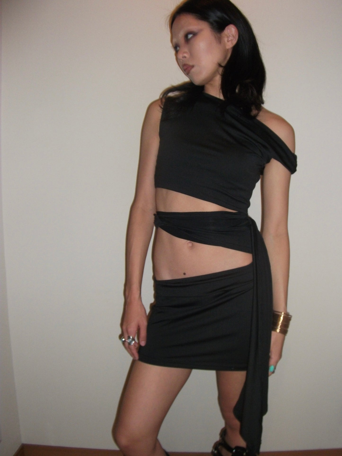 Asym Cutout Mini Dress