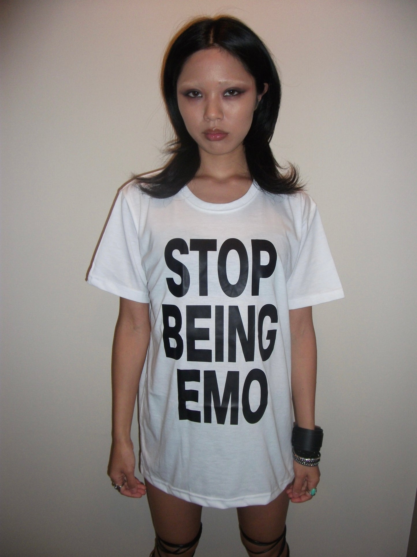 STOP BEING EMO TEE