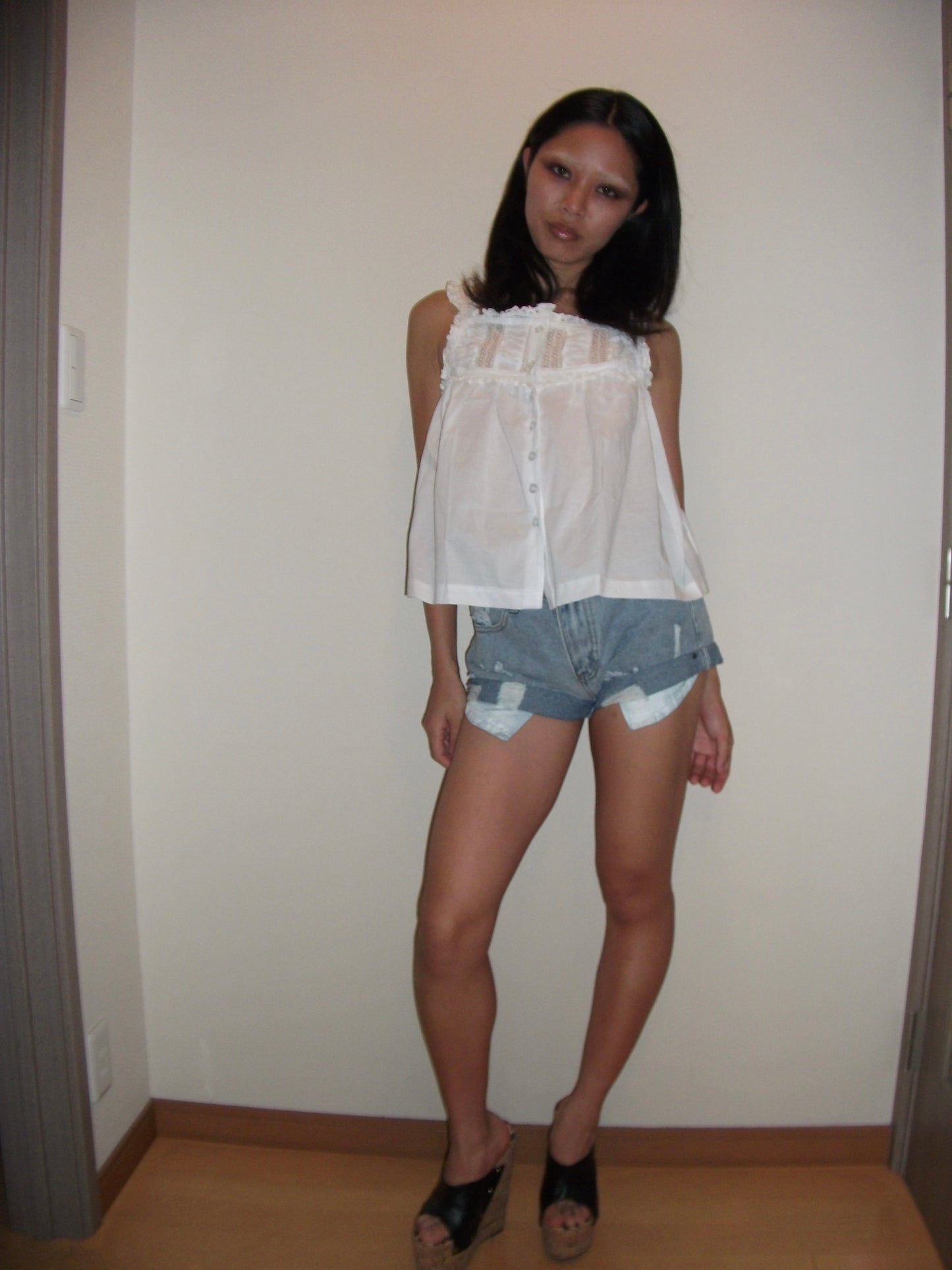 Blue Denim Shorts