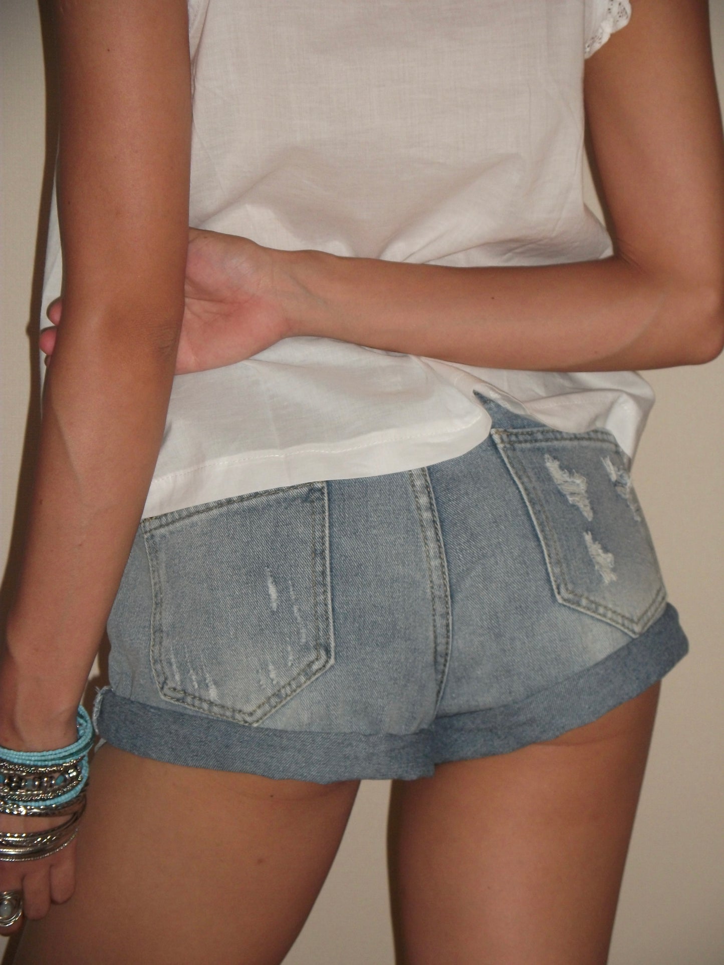Blue Denim Shorts