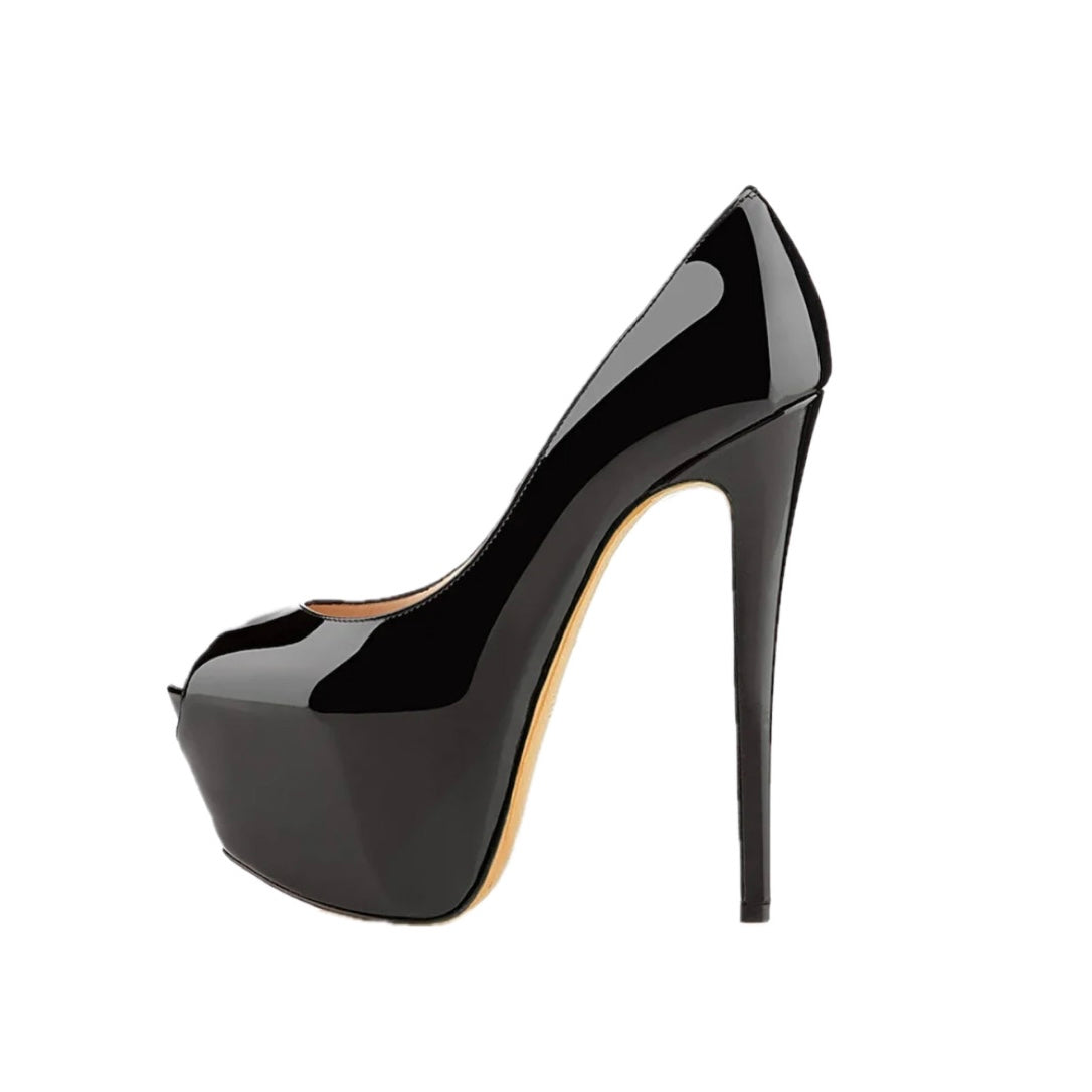 Nude Peep Toe Heels