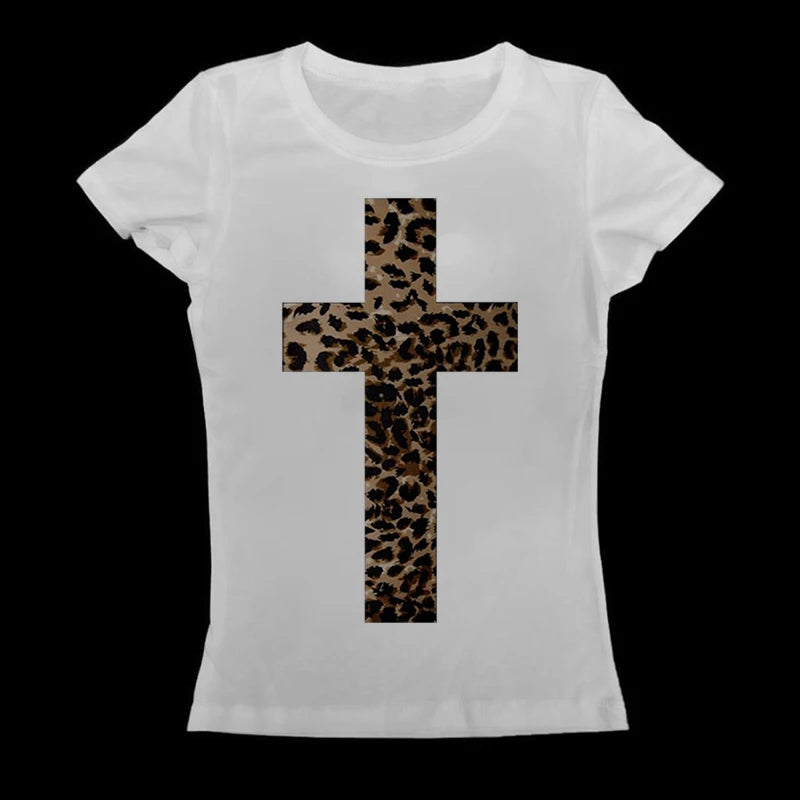 Leopard Cross Tee