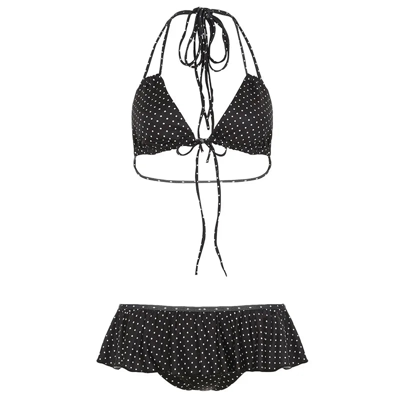 "Cherry Cola Crush" Polka Bikini