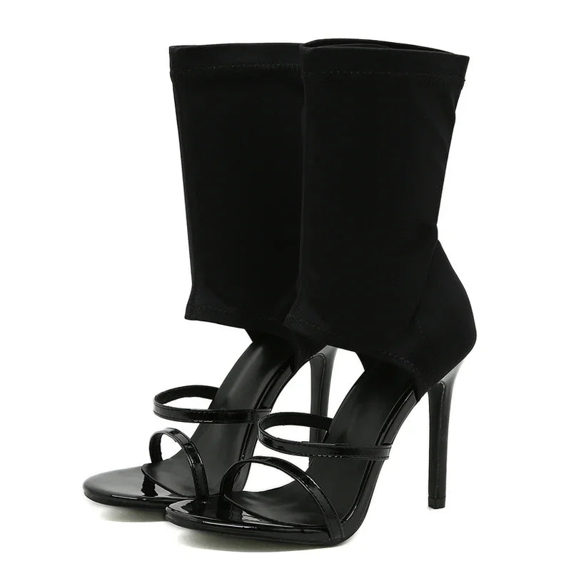 Strappy Peep Toe Heels