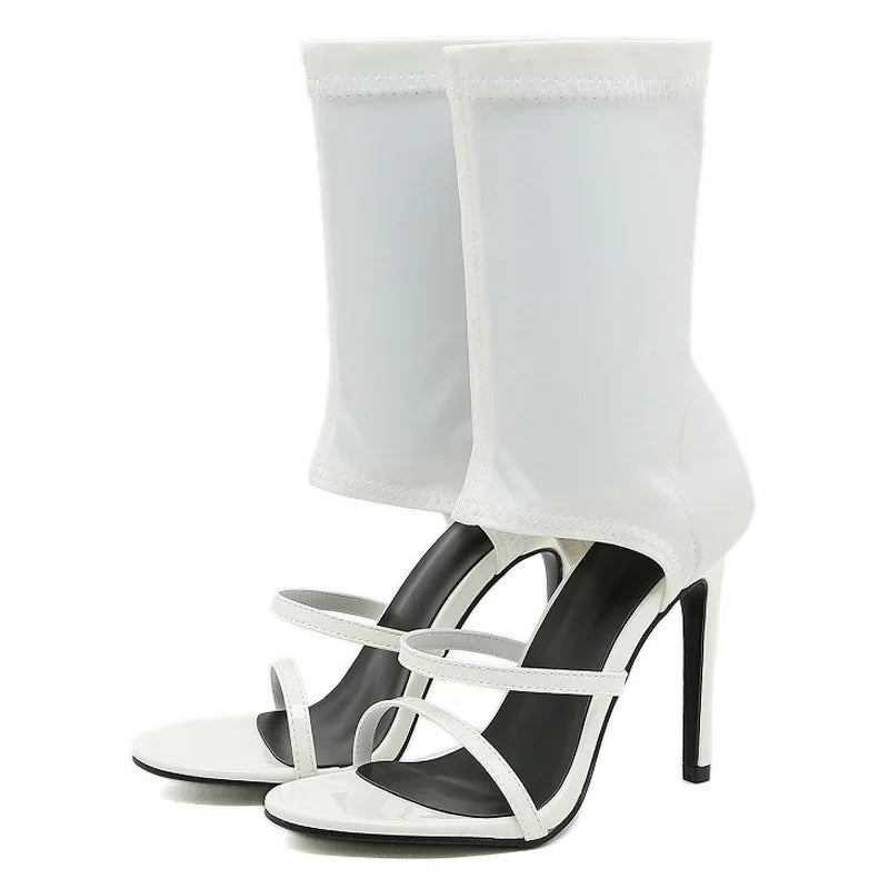 Strappy Peep Toe Heels