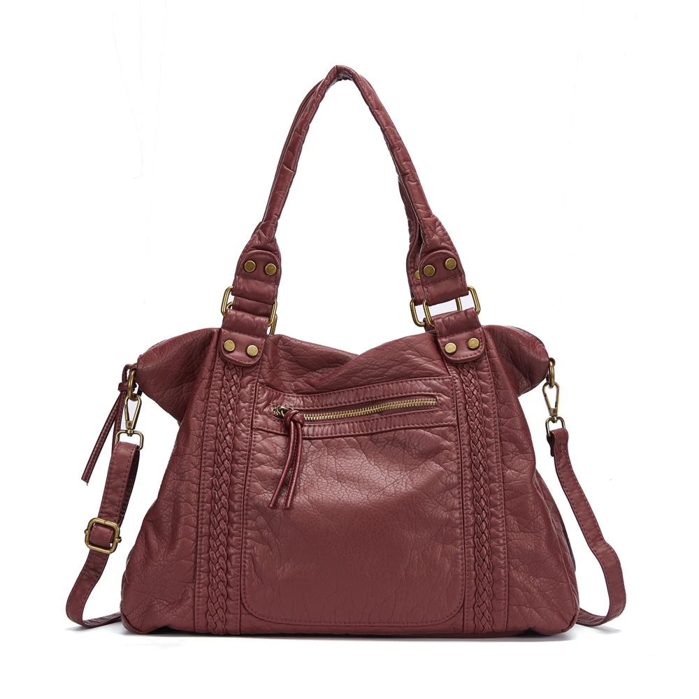 Washed Leather Bag
