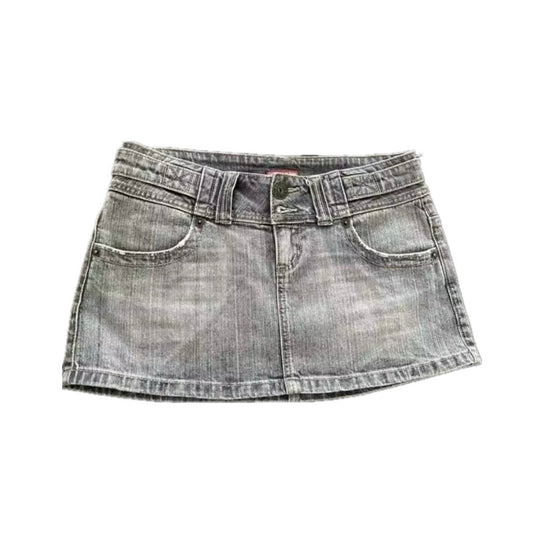 Gothic Denim Mini Skirt