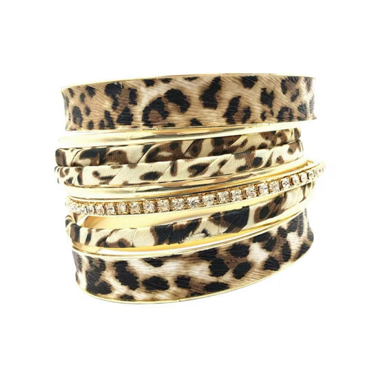 Leopard Gold Wrap