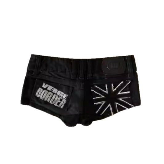 Union Jack Shorts in Black