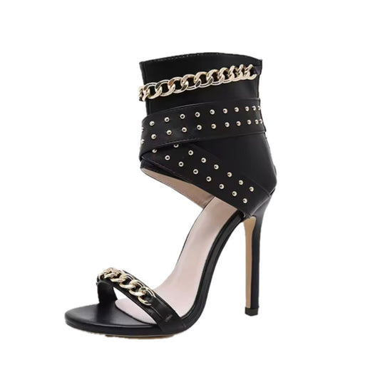 Chain Stiletto Sandals