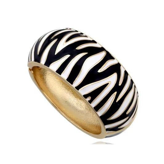 Golden Zebra Bangle