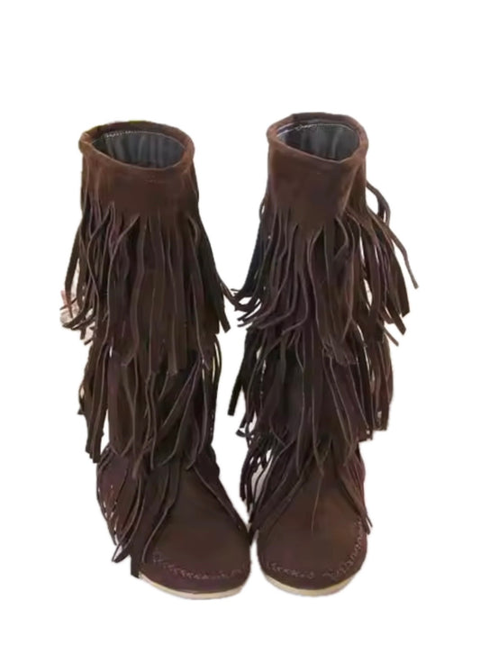 Desert Fringe Boots