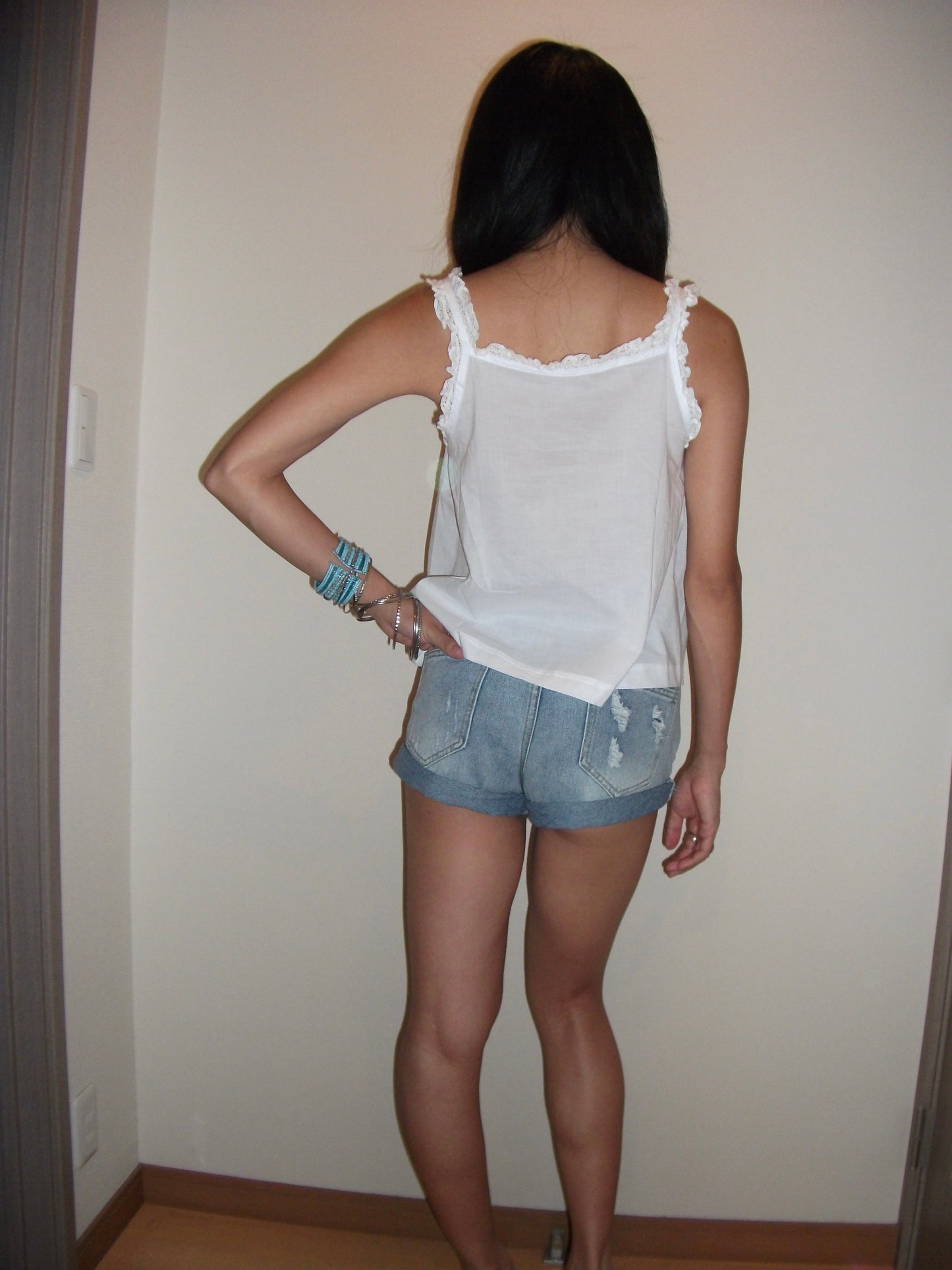 Boho Lace Ruffle Cami