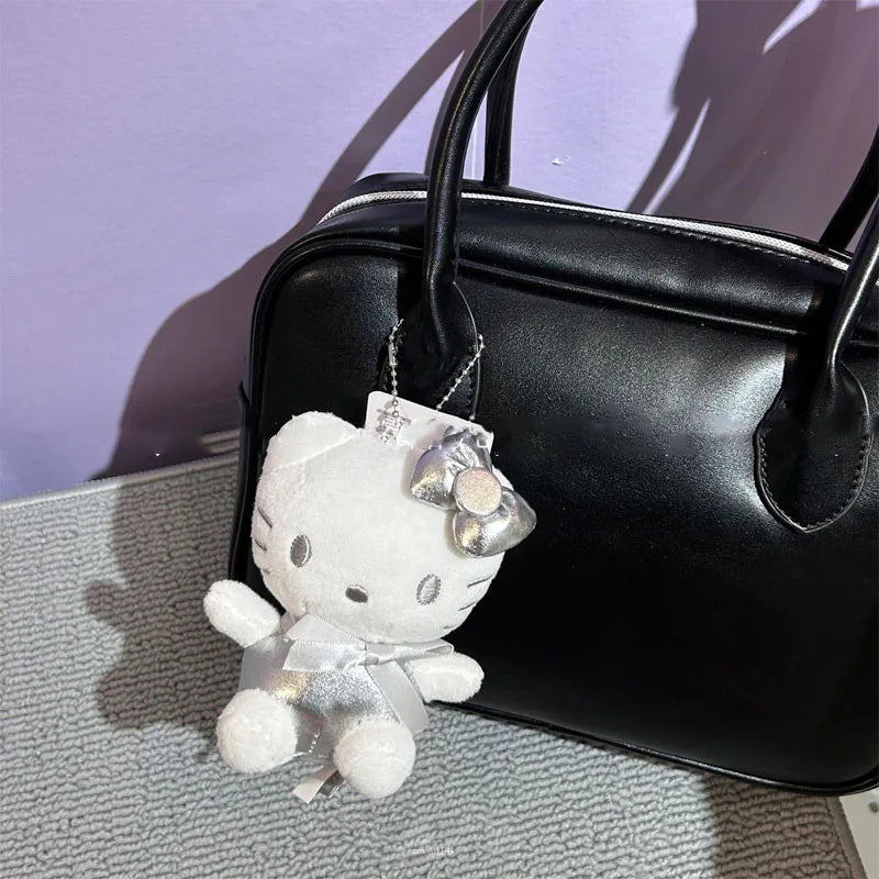 Hello Kitty Silver Pendant Keychain