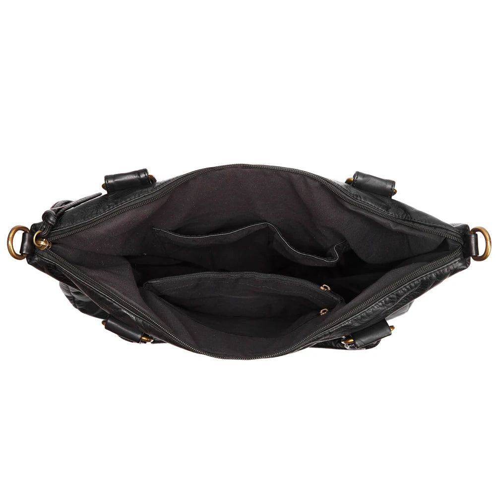 Washed Leather Bag
