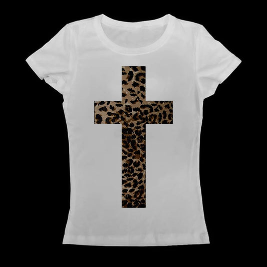 Leopard Cross Tee