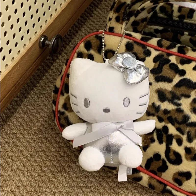 Hello Kitty Silver Pendant Keychain