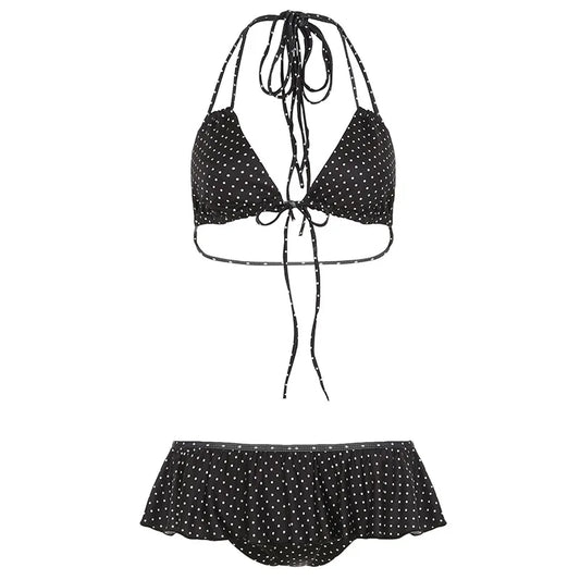"Cherry Cola Crush" Polka Bikini